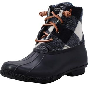 Navy Blue Sperry Boots Woman’s. Size 7.